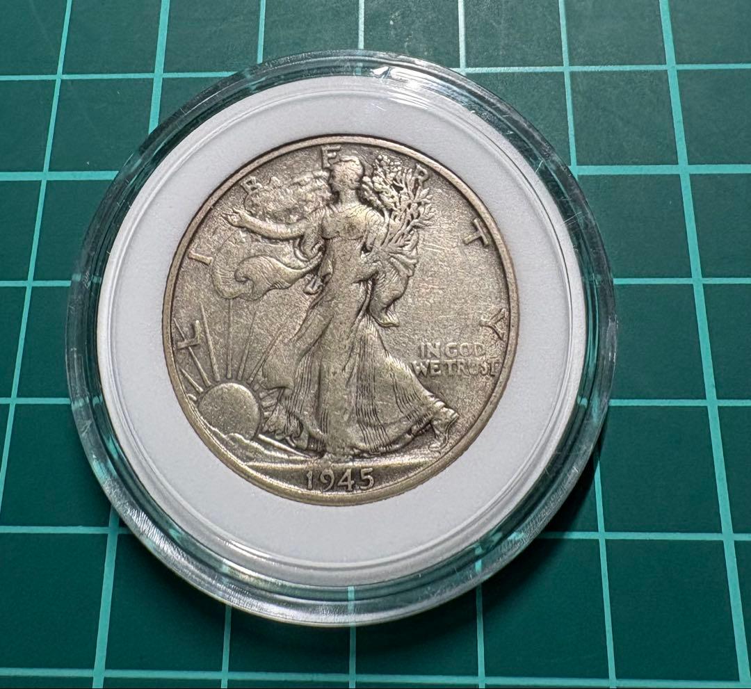 1944年 、1945年【ミントマークS】ウォーキング・リバティ 50セント