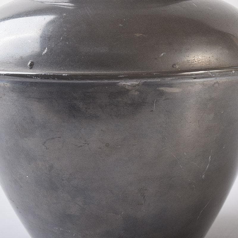 煎茶道具　錫製　茶壷　茶心壷　約718g　F　R8746