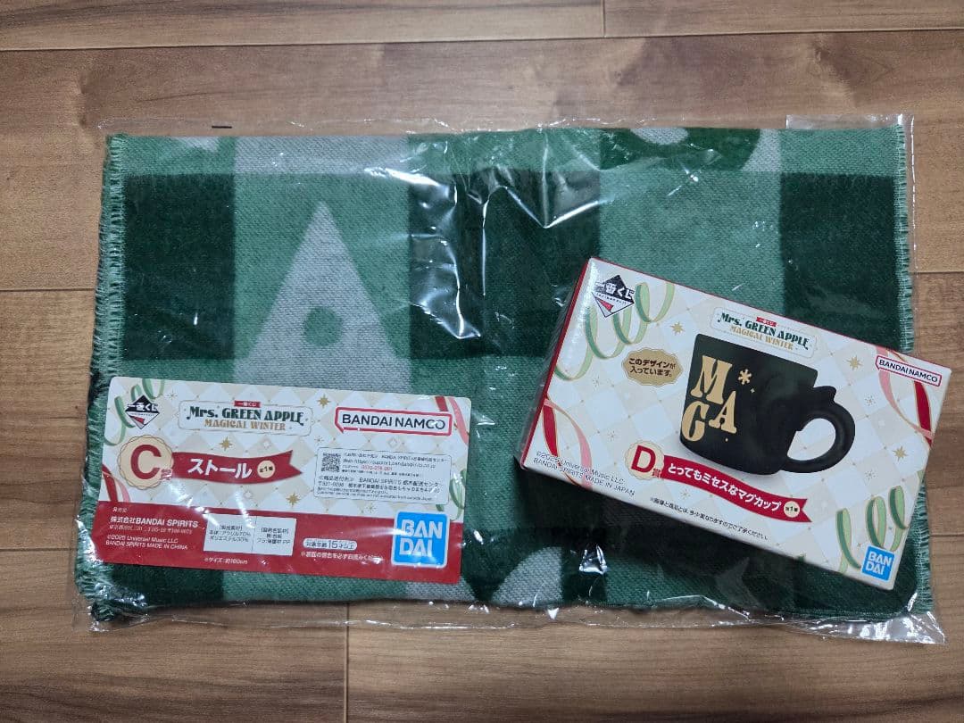 Mr. GREEN APPLE 一番くじ　スカーフ＆マグカップセット