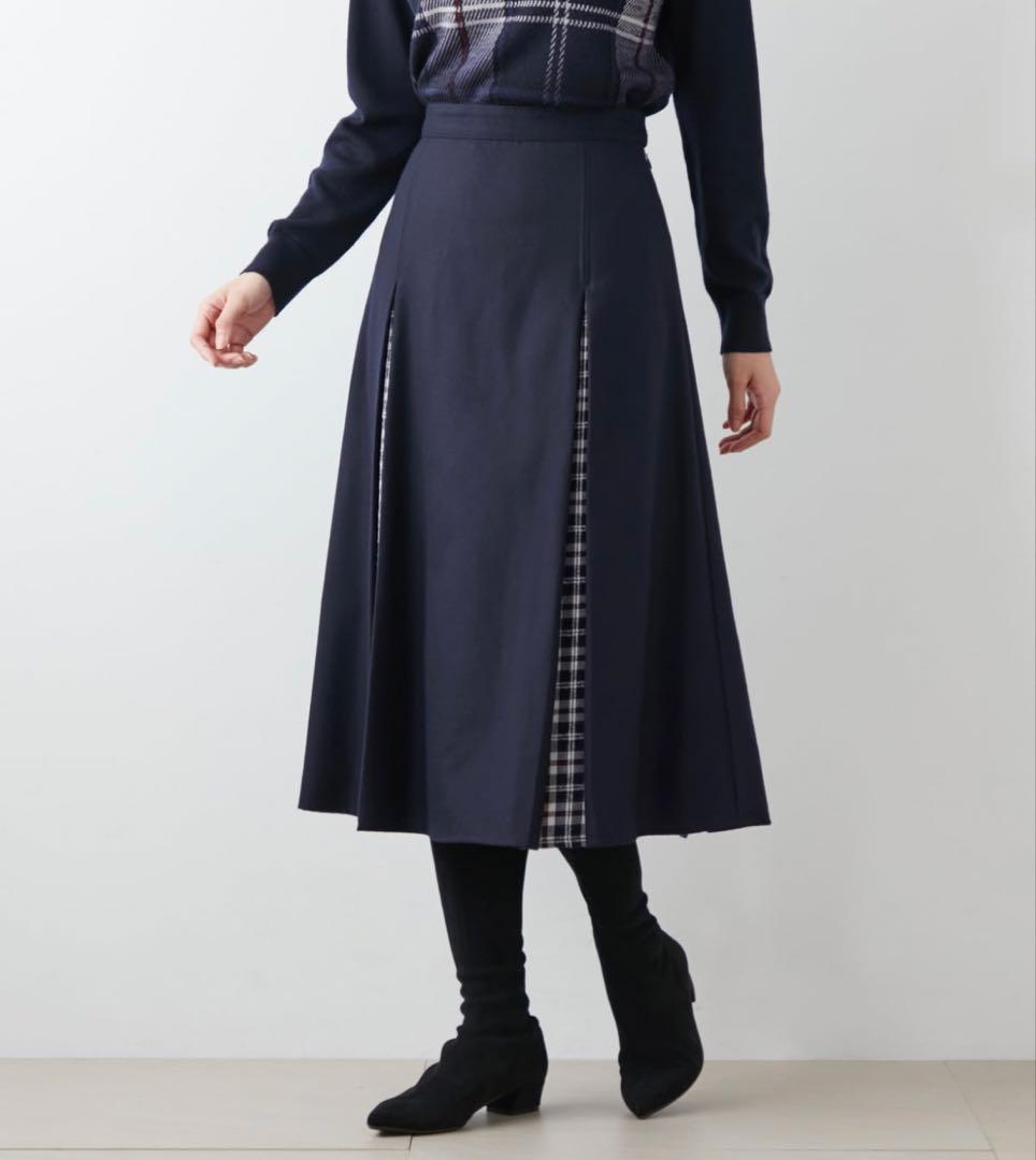 【約4万！】ニューヨーカータータン ボックスタックスカート　新品タグ付き