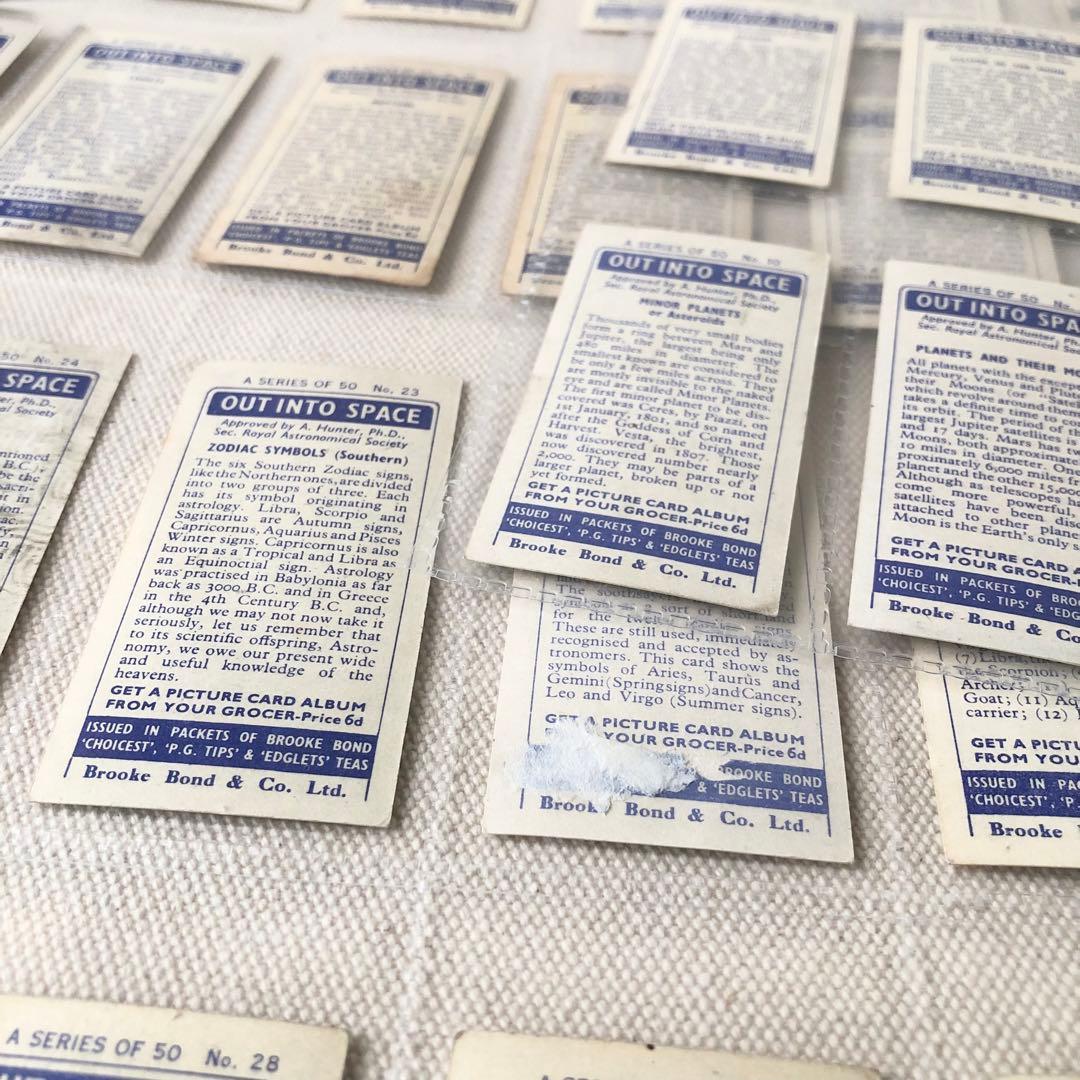 1958年 レア！ イギリス製 ティーカード 宇宙 全50枚