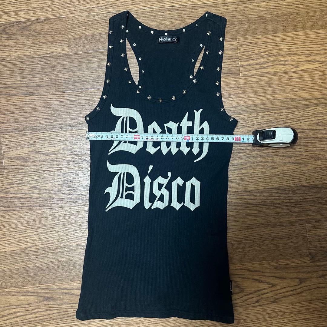 HYSTERICGLAMOUR Death Disco スタッズ付きタンクトップ
