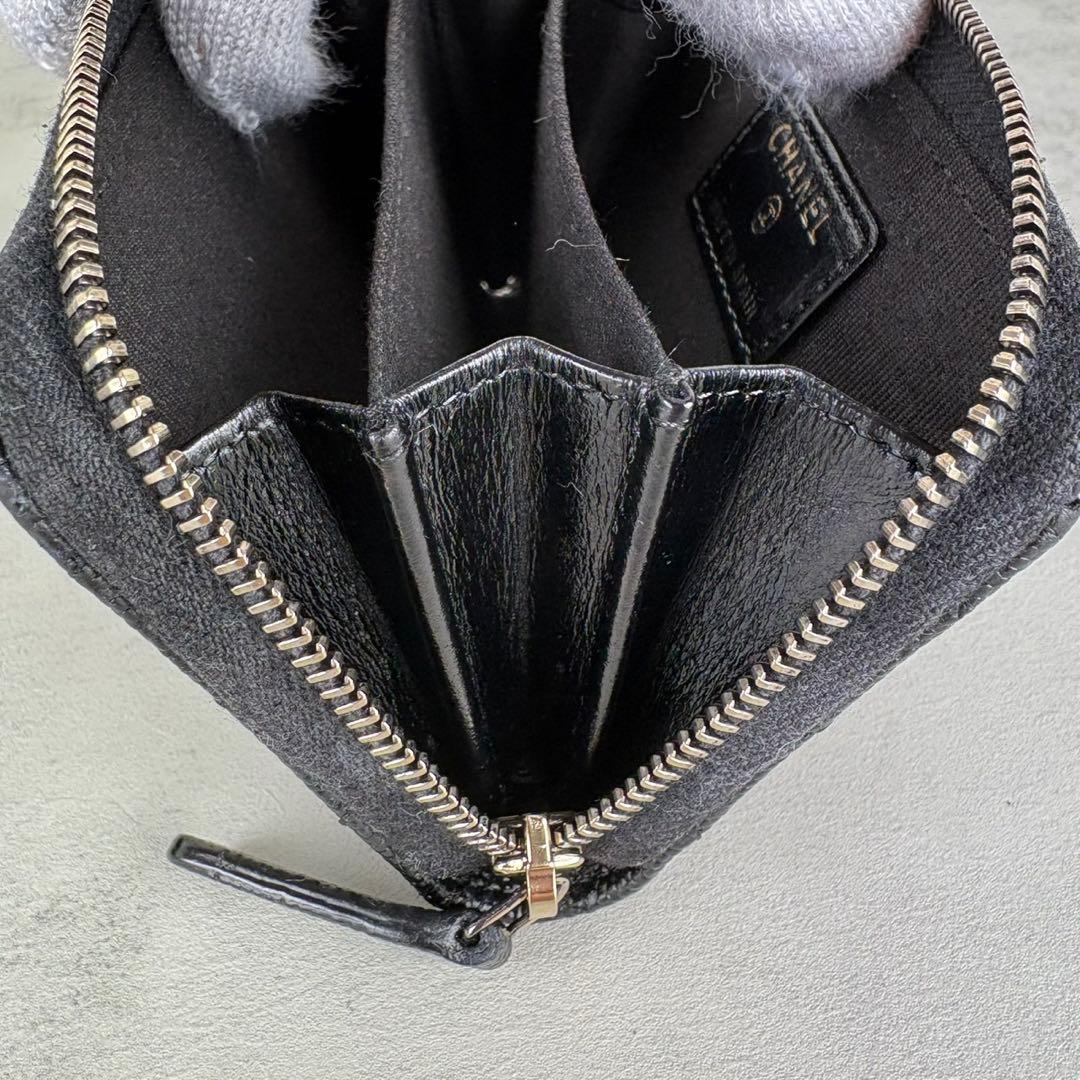 CHANEL キャビアスキン　トランプ　マトラッセ　ケース　カードケース