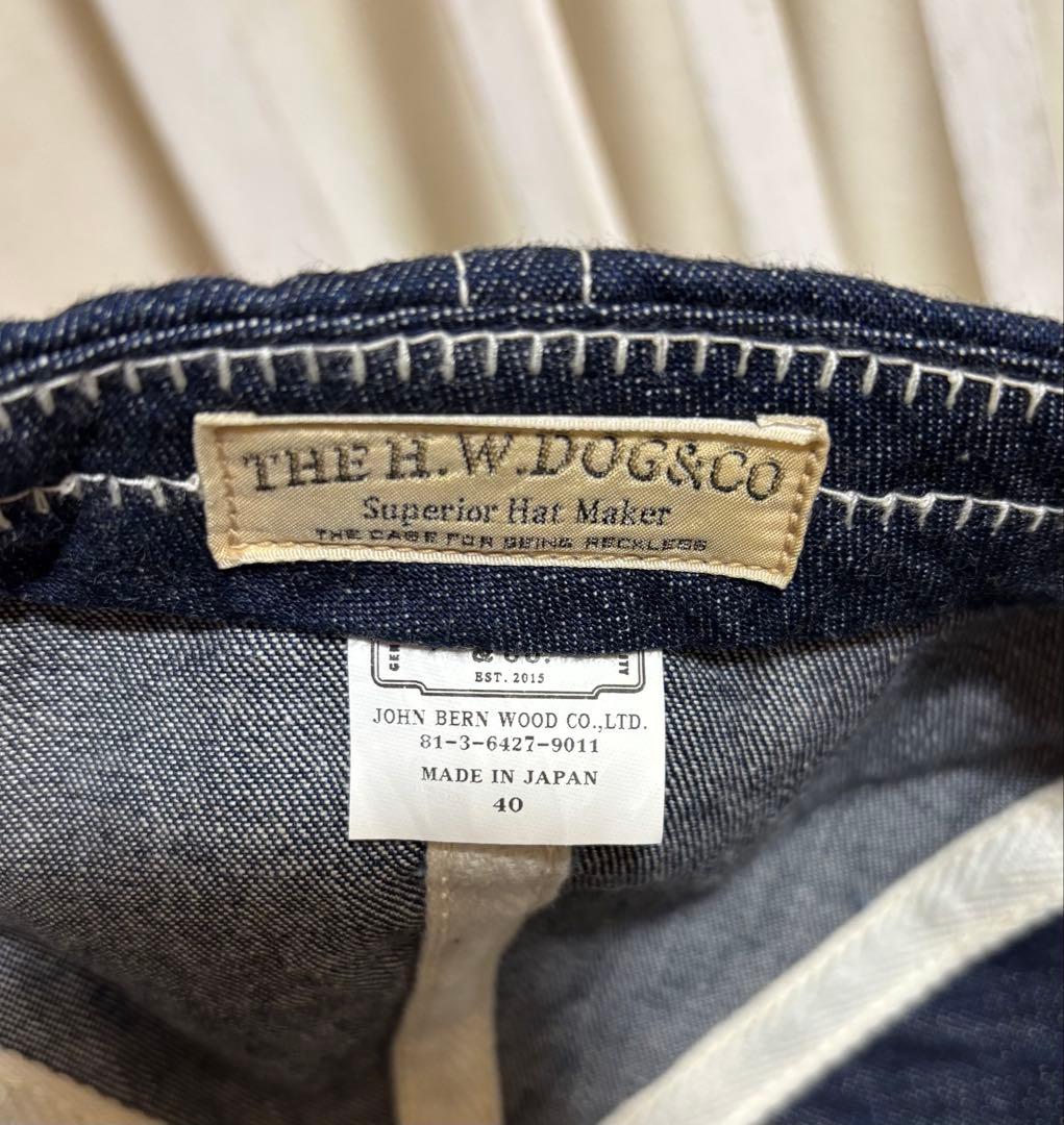 THE H.W.DOG&CO. hwdog トラッカー キャップ ブルー デニム