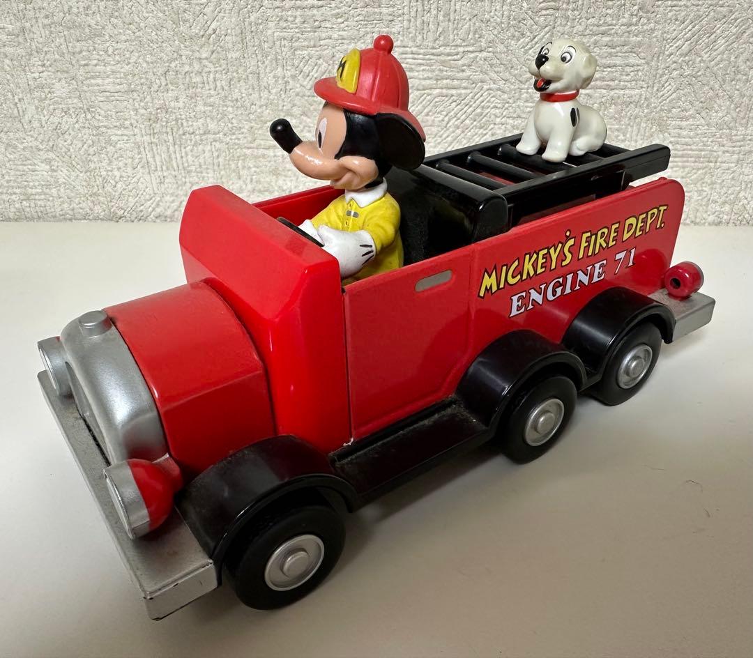 激レア ビンテージ レトロ ミッキーマウス 消防車 ディズニーストア購入