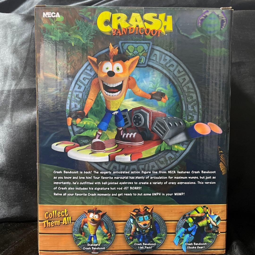 正規品 未開封 クラッシュ・バンディクー フィギュア ジェットボード NECA社