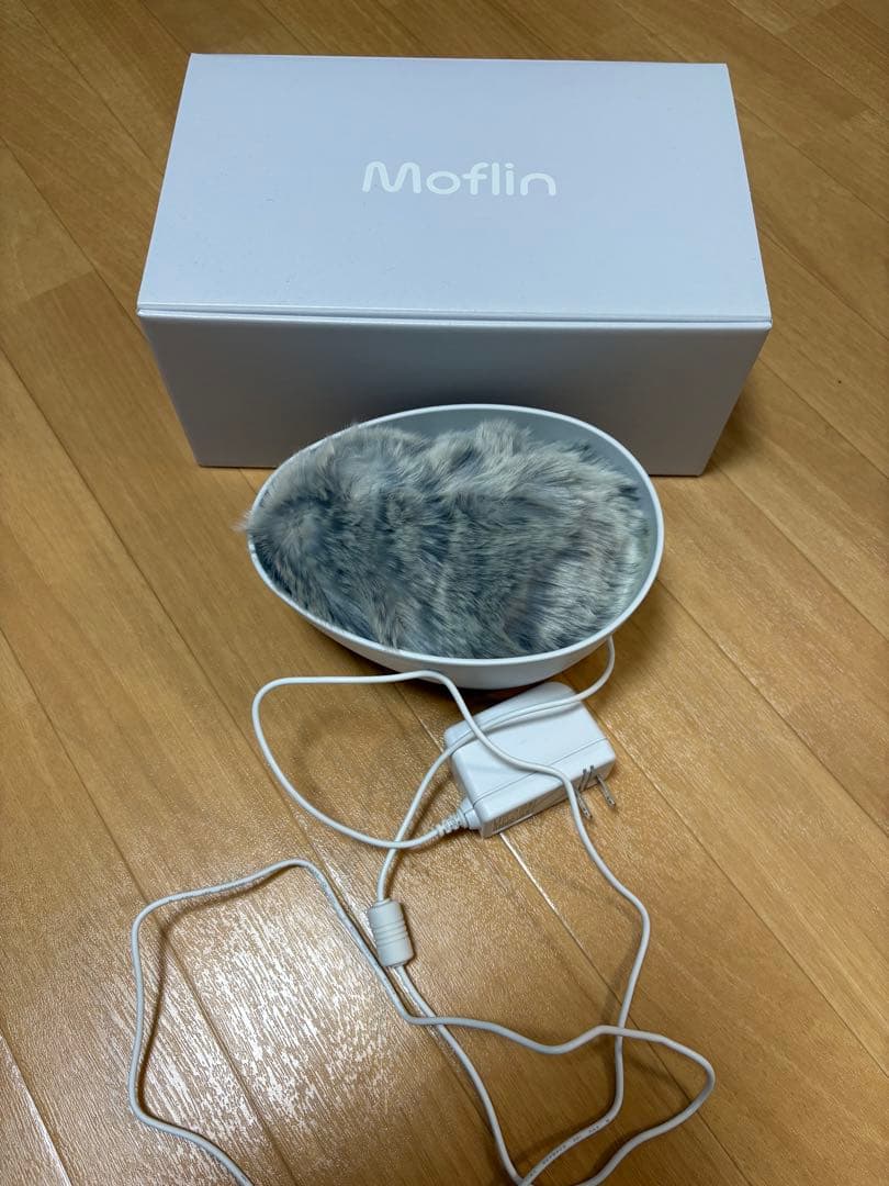 【美品】Moflin モフリン　シルバー AIペット ぬいぐるみ　CASIO