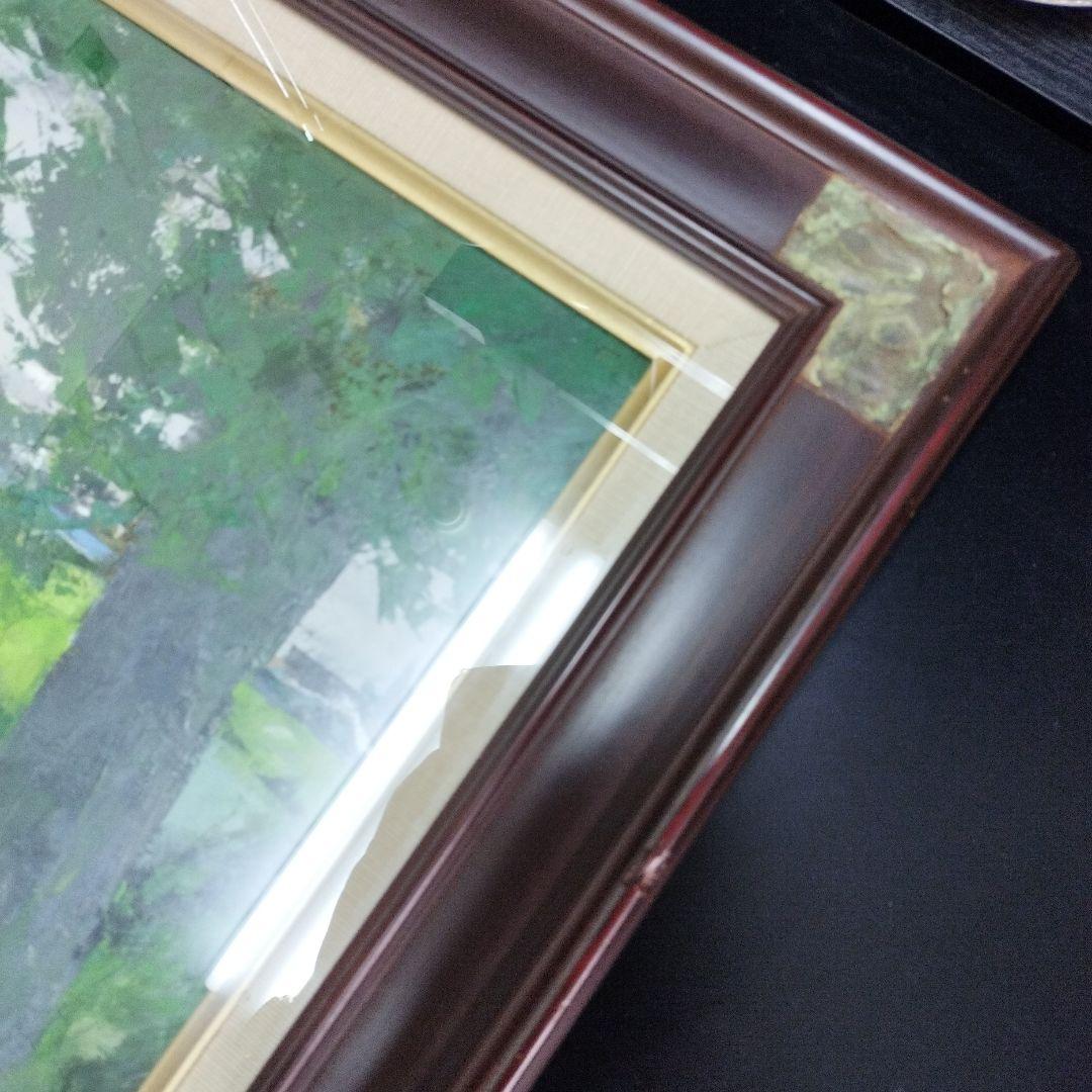 五十畑勝吉　羽咋川　油絵　油彩画