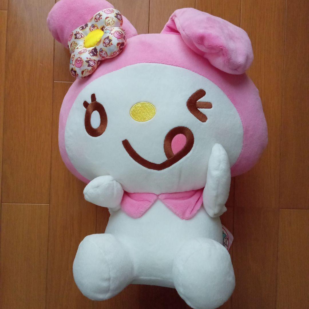 【美品】ゆるかわサンリオキャラクターズ ハイパージャンボぬいぐるみ マイメロディ