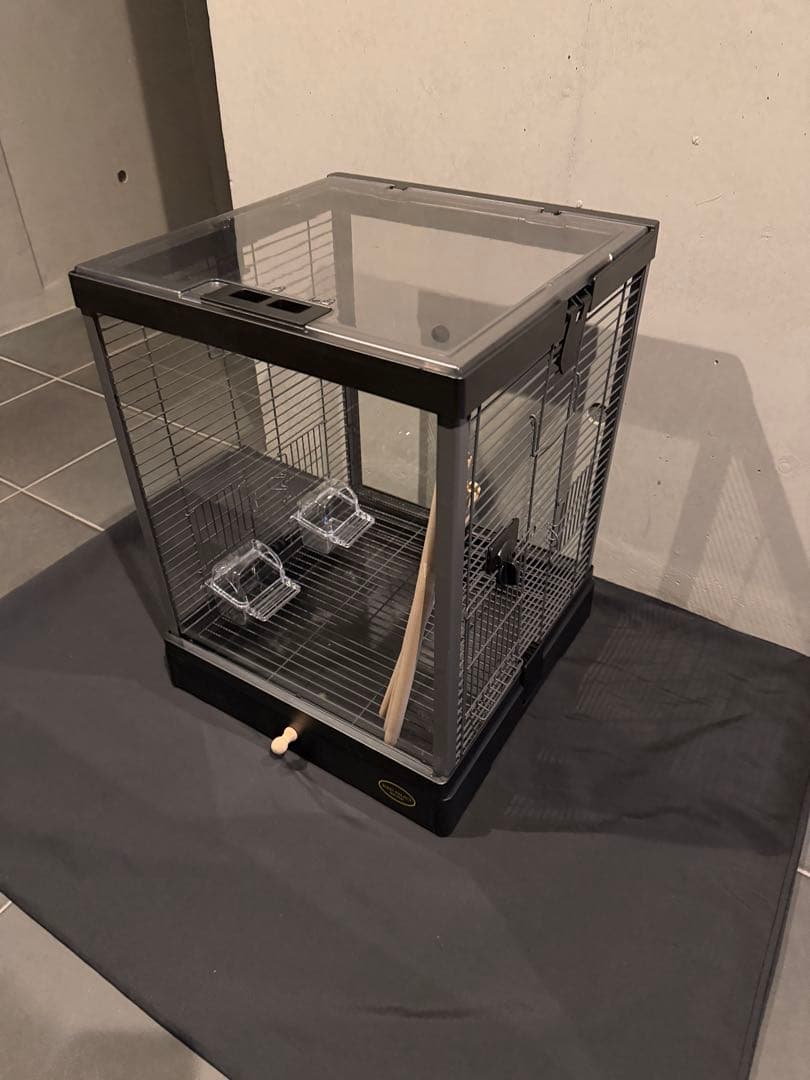 インコケージ　ミニマルランド バードパレス クリアスクリーン 40BK