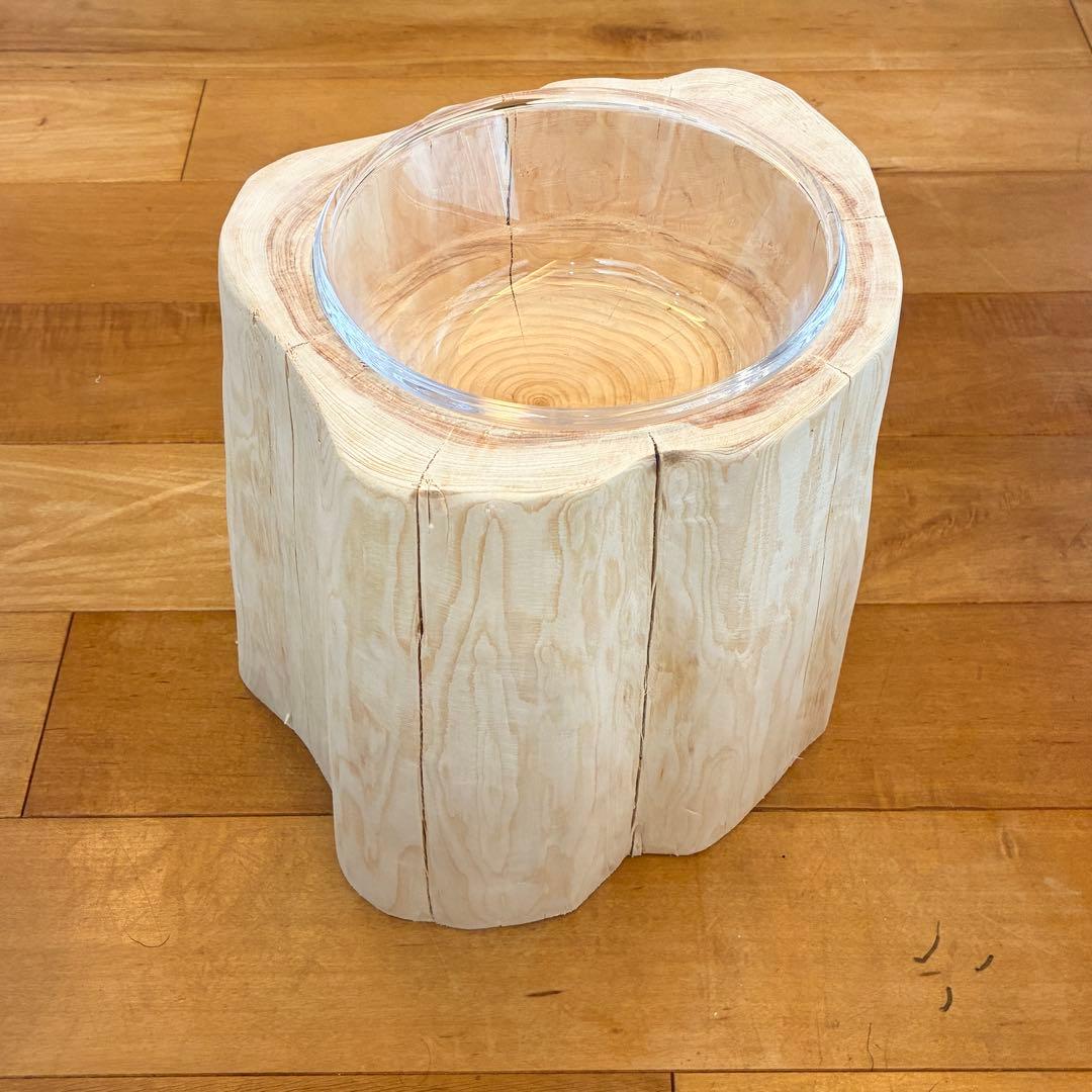 【Pet Table Hinoki】　犬用食器台　No.1327
