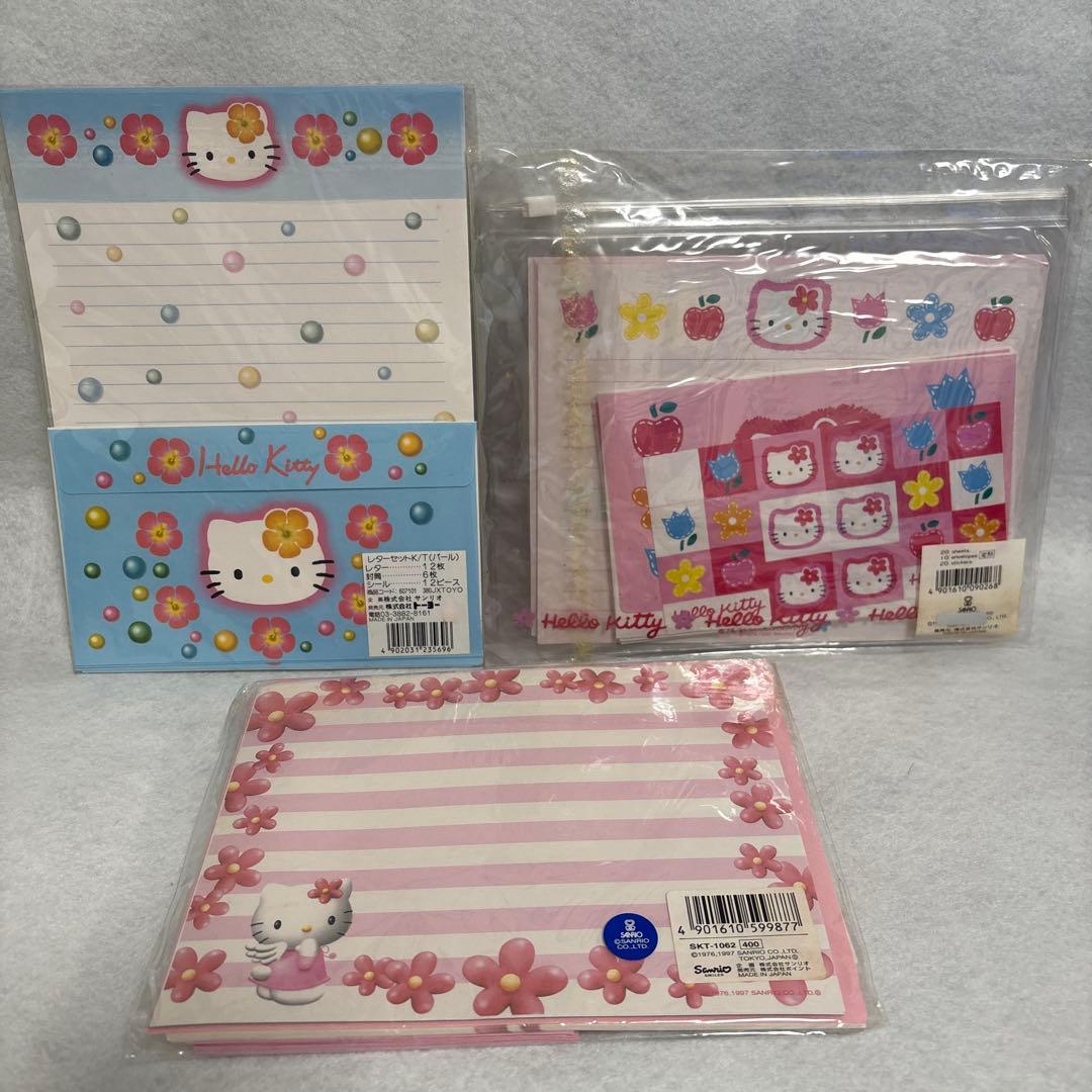 ハローキティ　キティちゃん　グッズ　レターセット　シール　メモ帳　平成　レトロ
