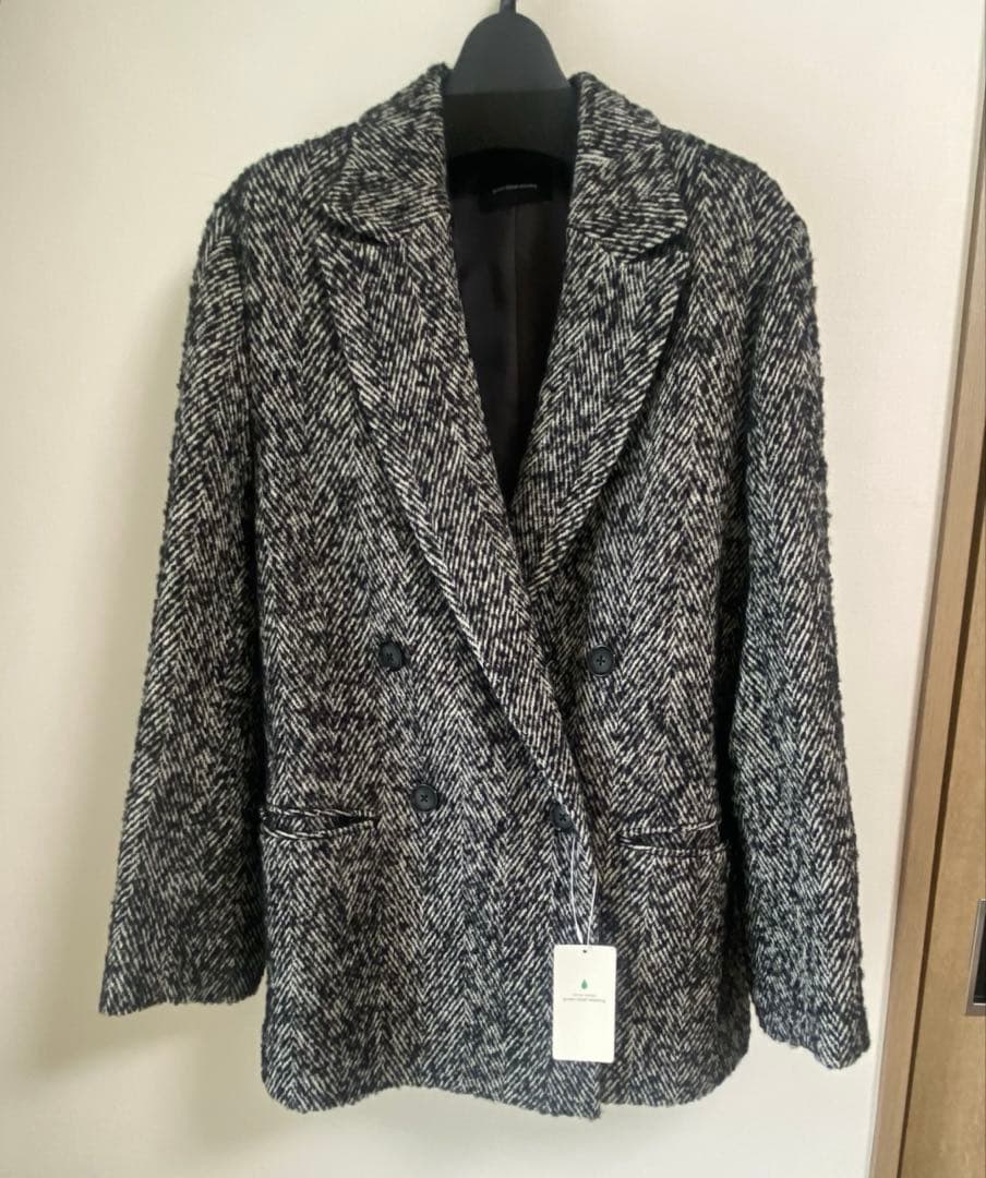 【新品タグ付き】ユナイテッドアローズ　ヘリンボン ジャコット ブラック