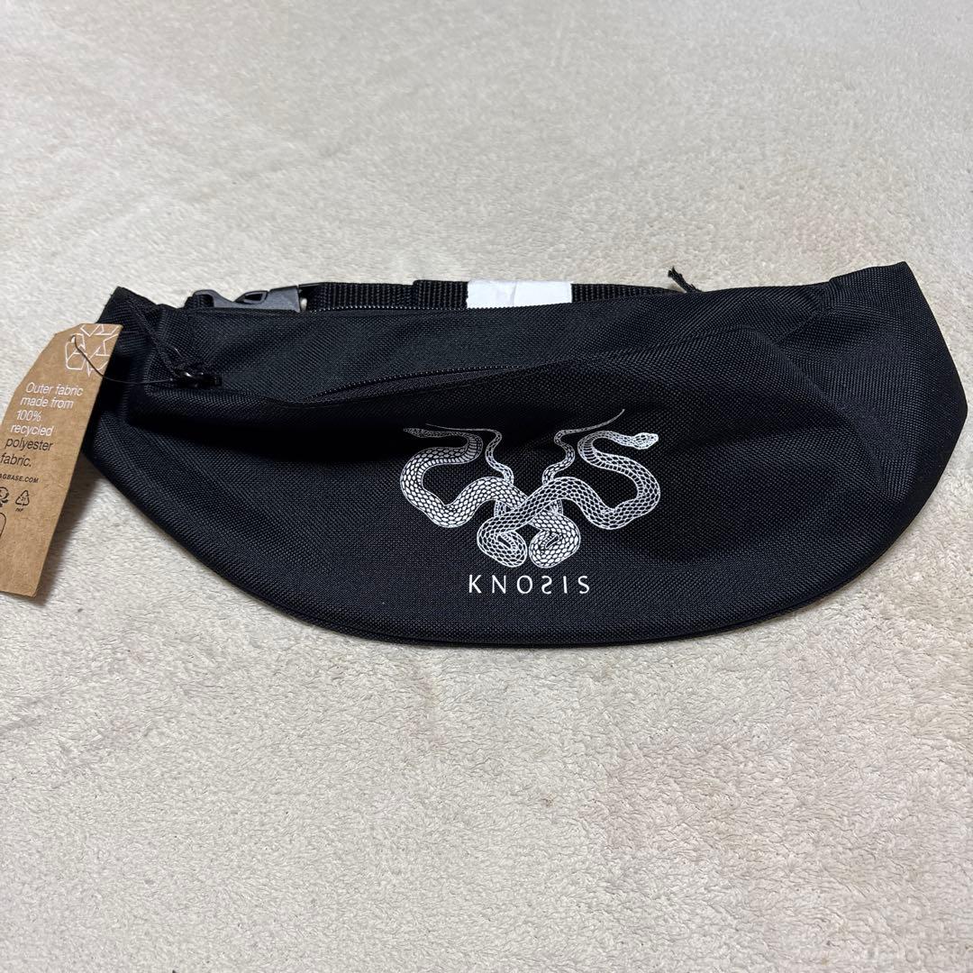 KNOSIS ブラック ウエストポーチ