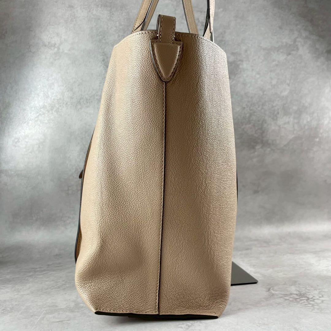 り*号様 【極美品】TODS タイムレス トートバッグ ベージュ ポーチ付き