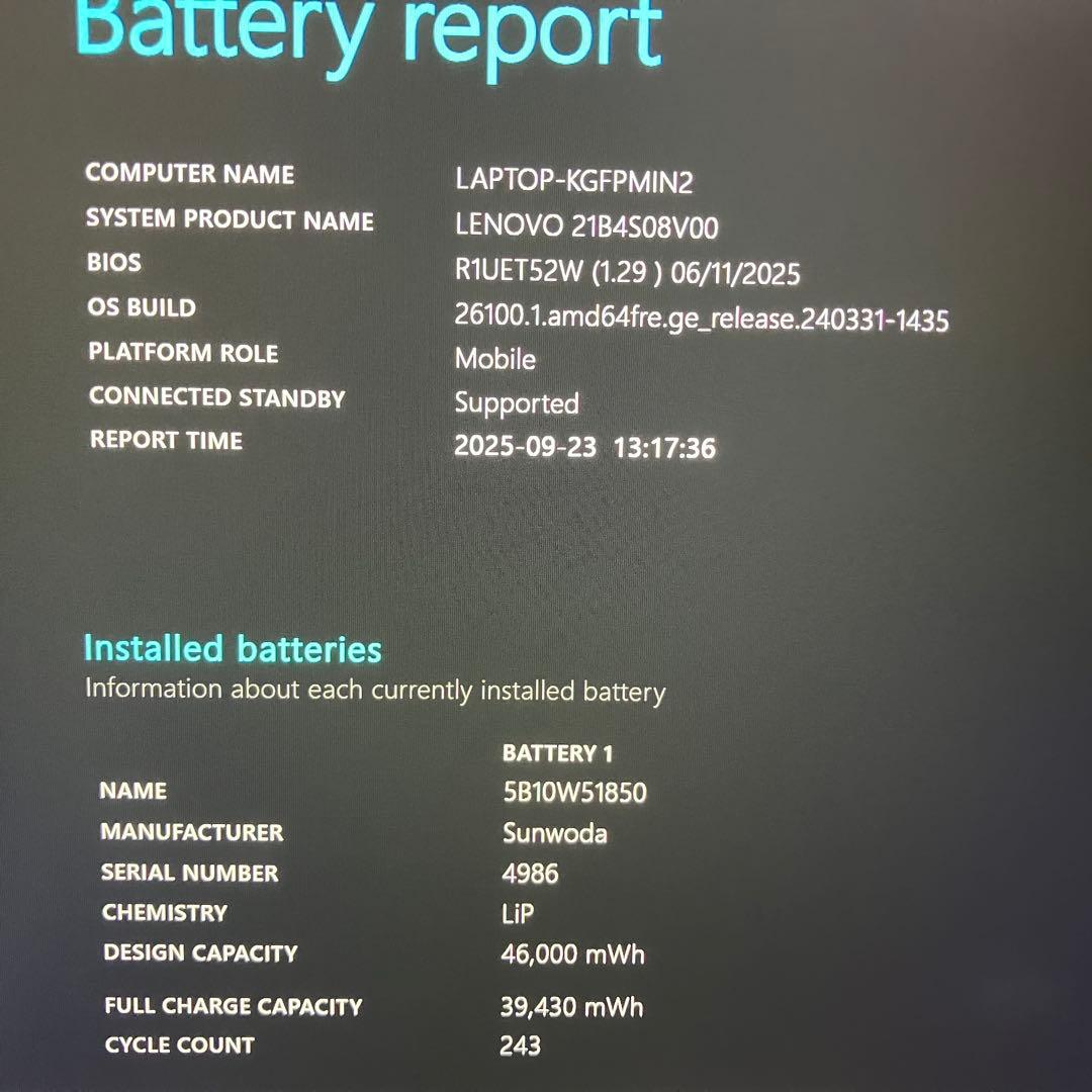 準美品 ThinkPad L13 Gen3 12世代 i5 16GB WUXGA