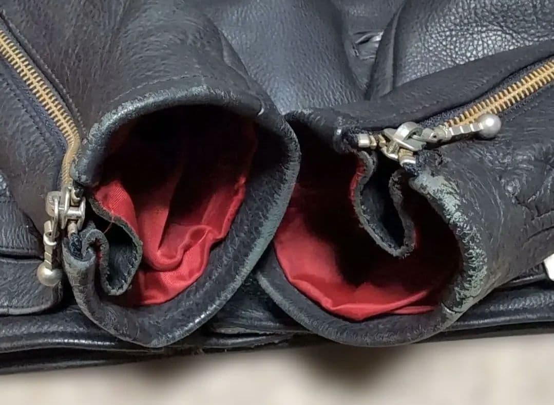 T*N様 KADOYA　本革ジャケット　ライダースジャケット ブラック LL