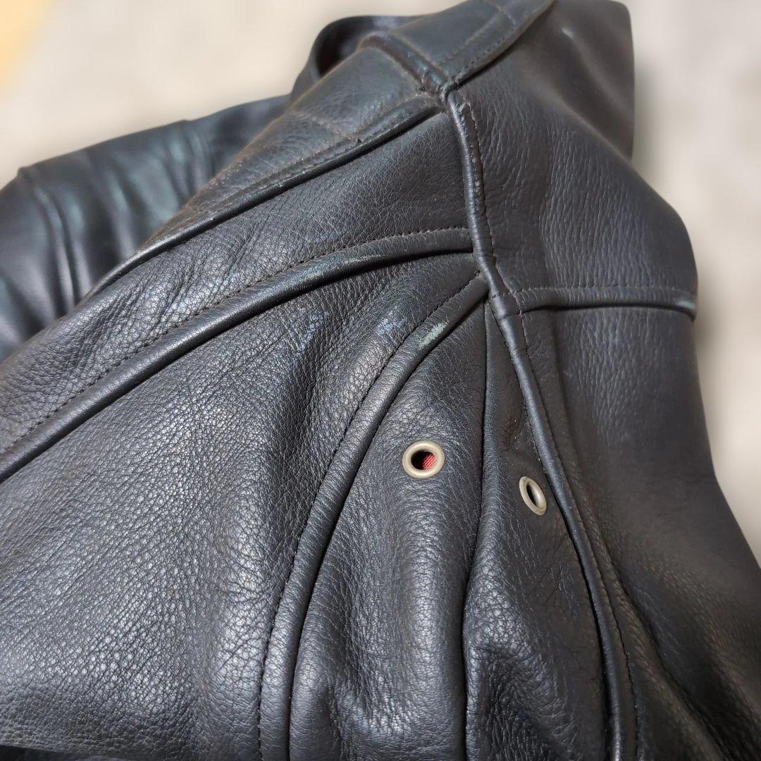 T*N様 KADOYA　本革ジャケット　ライダースジャケット ブラック LL