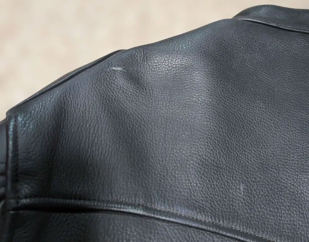 T*N様 KADOYA　本革ジャケット　ライダースジャケット ブラック LL