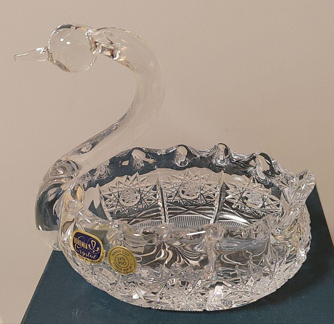 BOHEMIA CRYSTAL 白鳥型クリスタル