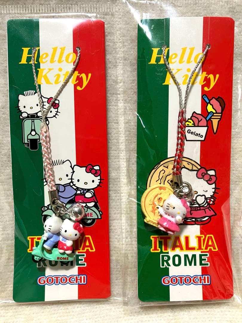 【2010年/希少】ご当地キティ イタリア ローマ2点セット 海外限定　根付け
