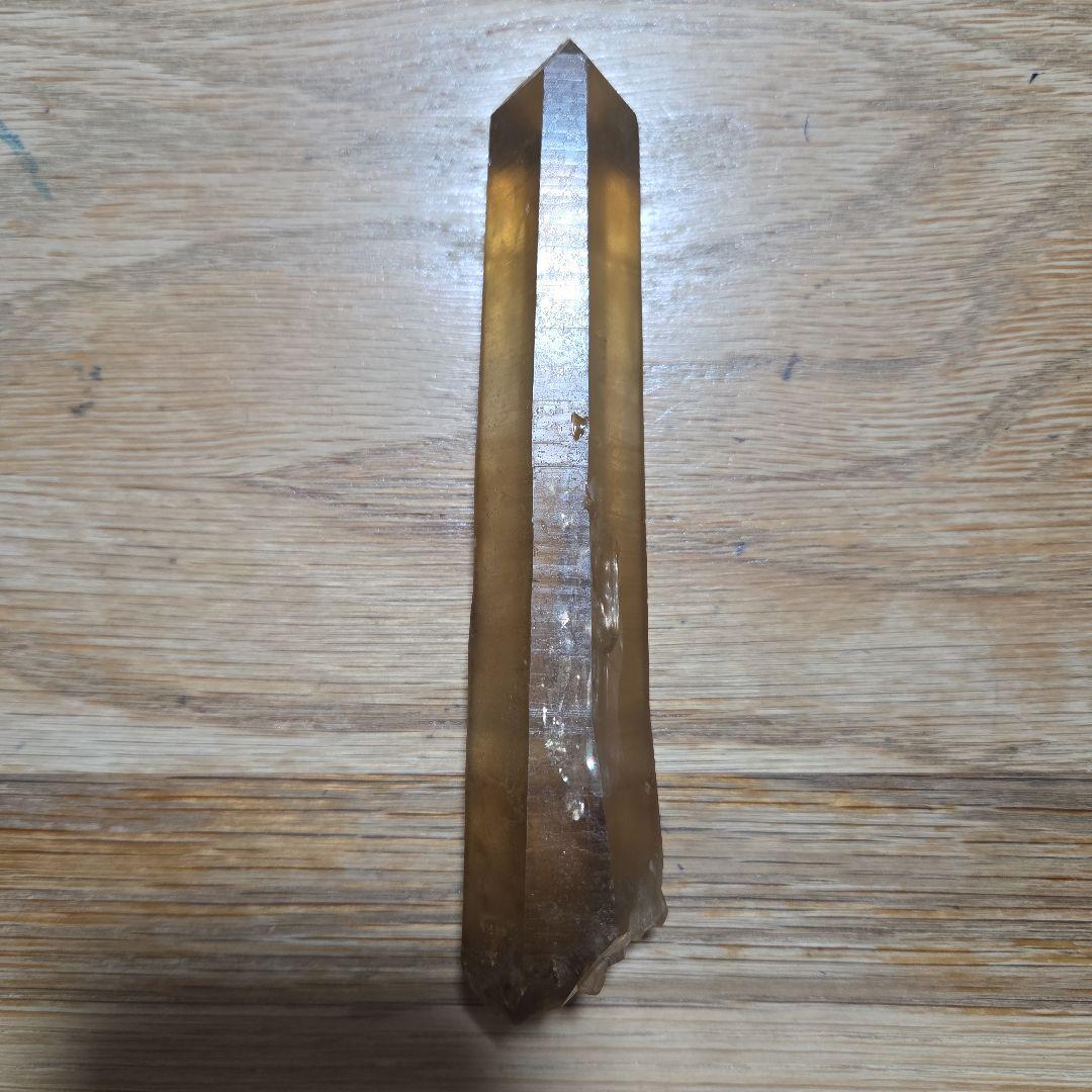 シトリン　原石　ザンビア産　207g　極上　非加熱　非研磨 　鉱物標本