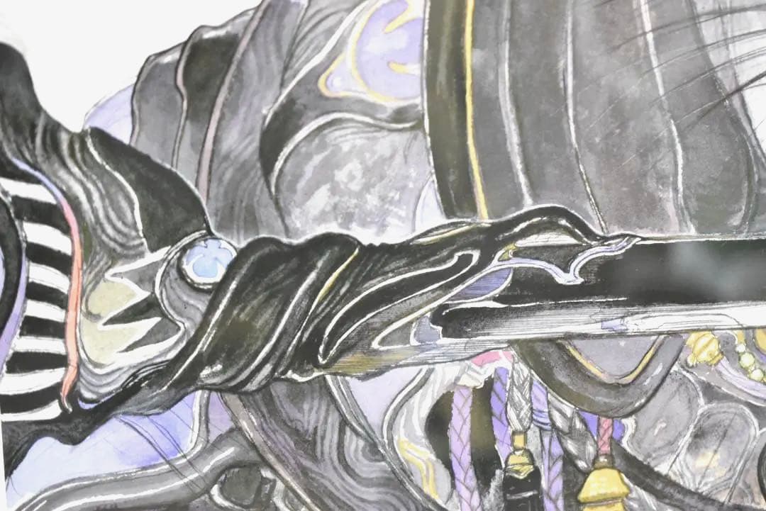 天野喜孝 異形の将軍 39/60 版画 直筆サイン入 アールビバン グインサーガ