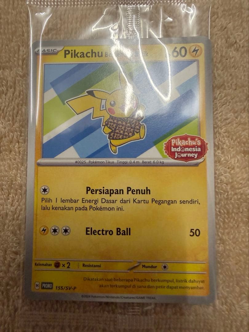 ひゃんちゃん　バティックシャツを着たピカチュウ　新品未開封4色セット