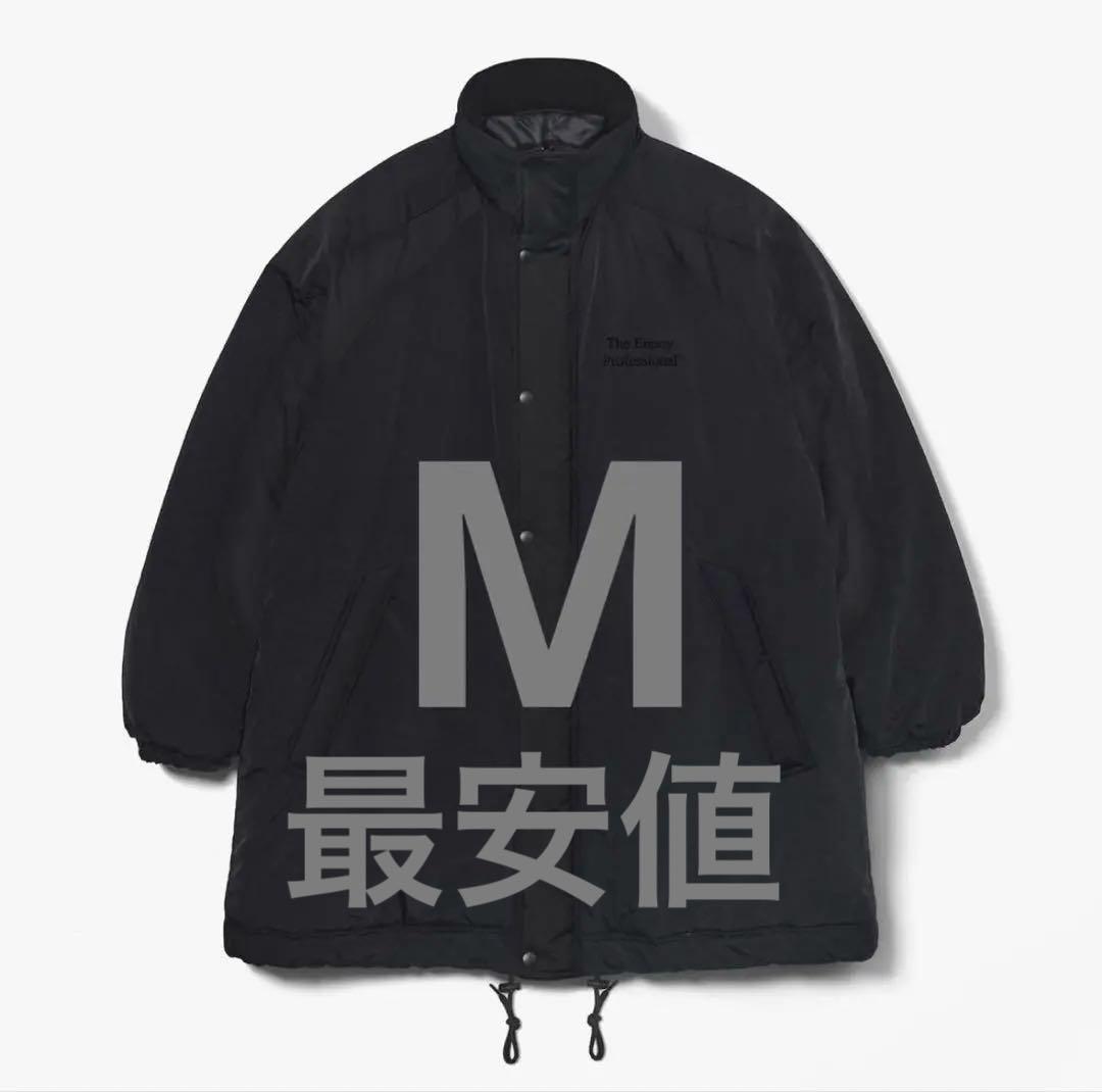 ジャケット・アウター PADDED NYLON BENCH COAT(BLACK/BLACK)