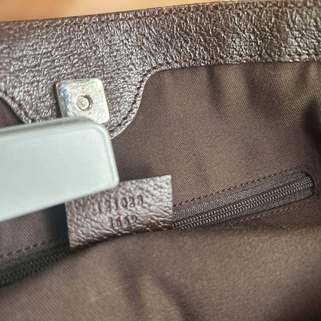 GUCCI グッチ　GGキャンバス　ショルダーバッグ　トートバッグ　ブラウン