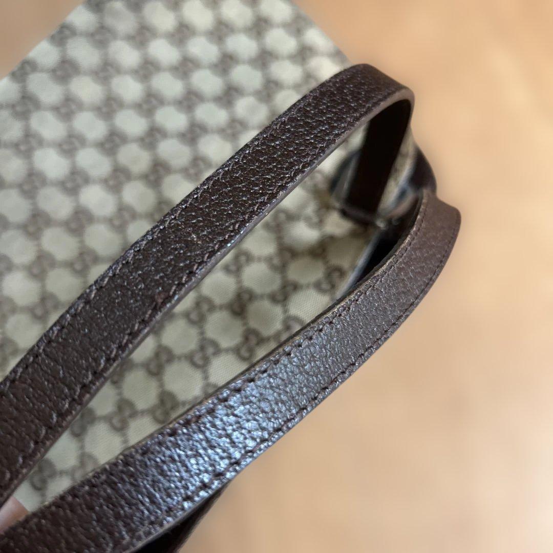 GUCCI グッチ　GGキャンバス　ショルダーバッグ　トートバッグ　ブラウン