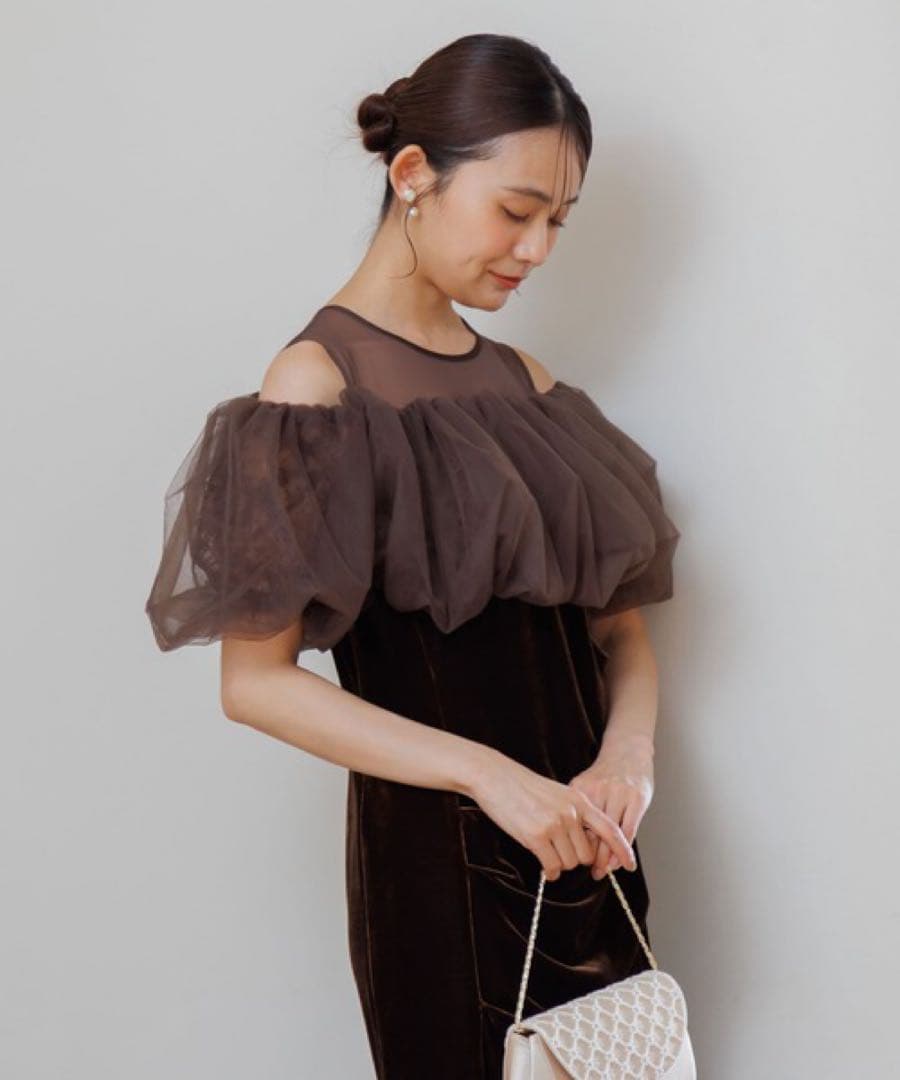 バルーンボレロ・ベロアドレス セット　form forma パーティードレス