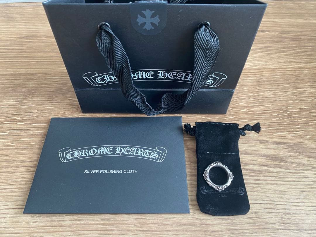 クロムハーツ SBTバンド リング 販売証明書(個人情報切り取り)あり
