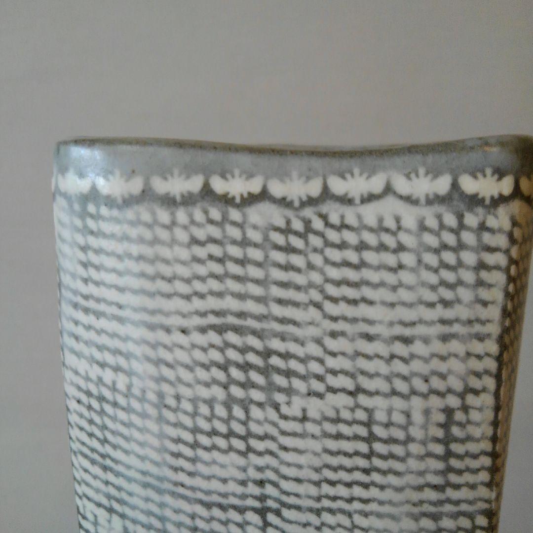 申相浩作　三島手花入