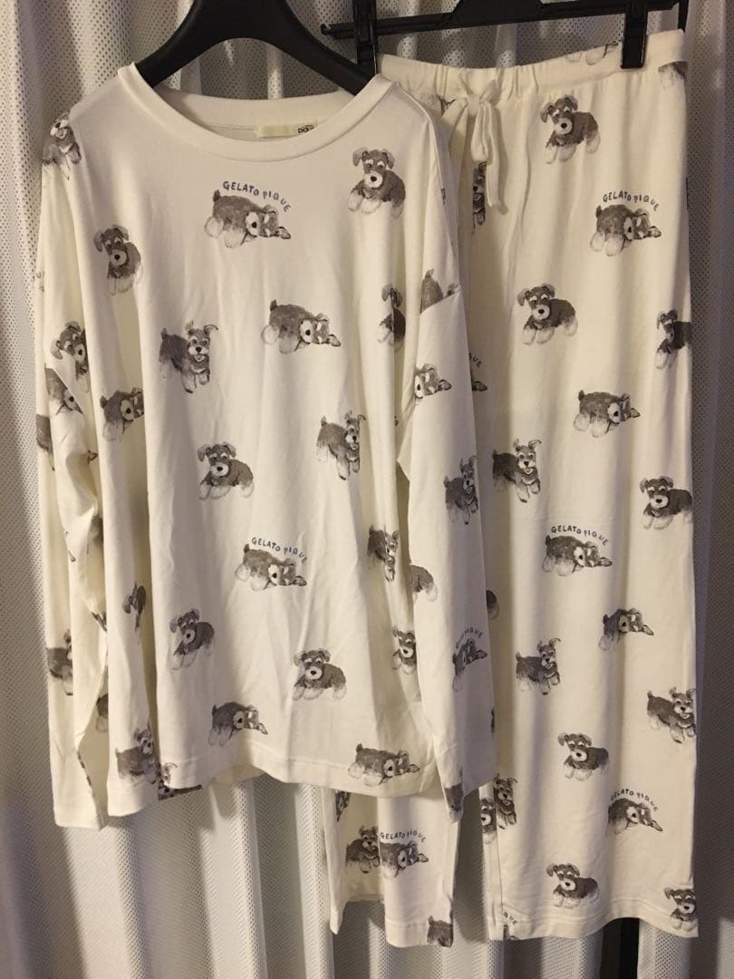 Gelato pique 【ONLINE限定】DOG柄上下セット