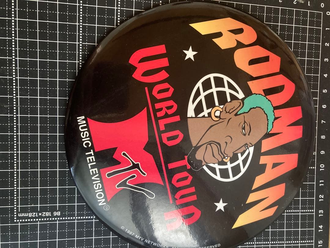 MTV denis rodman1997 world tour デカバッジ　レア
