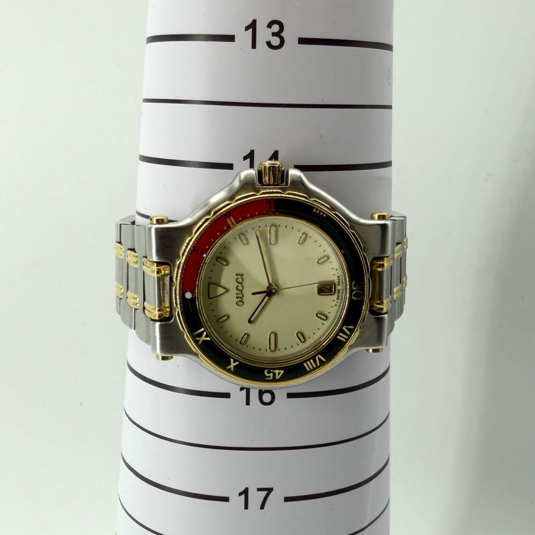 【稼働/廃盤モデル】グッチ 腕時計 9700M クラシックダイバー コンビ 赤緑