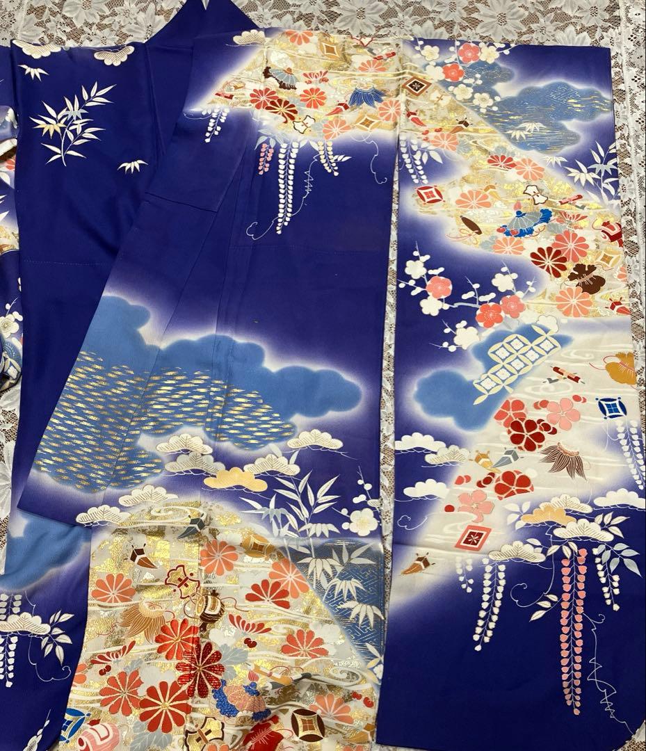 難有！超一流ちそう千總お振袖 落款入り松坂屋扱い 古典柄