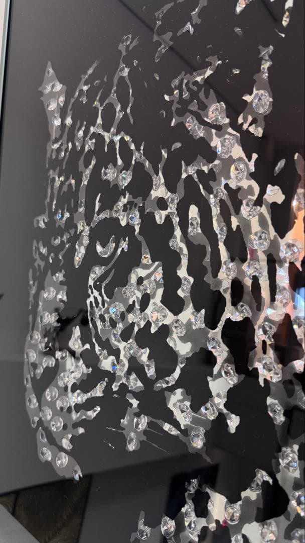 レオパードアート ミラーフレーム付き