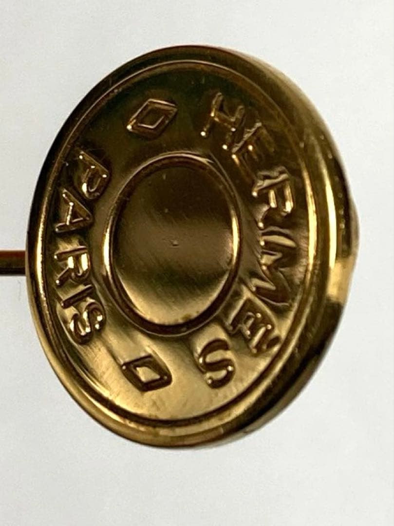 良品　HERMES エルメス セリエ ピンブローチ ピンバッジ ゴールド 箱付き