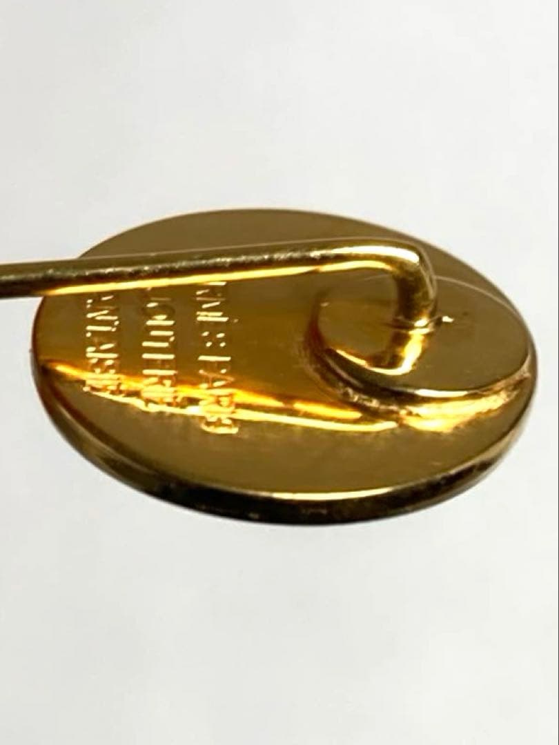 良品　HERMES エルメス セリエ ピンブローチ ピンバッジ ゴールド 箱付き