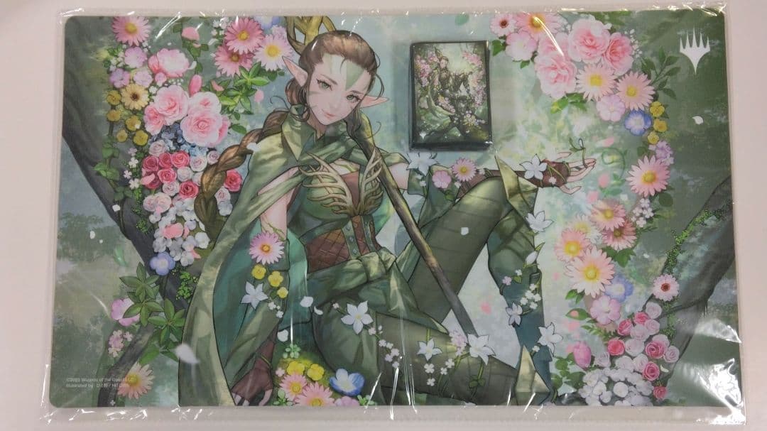 MTG　復活した精霊信者、ニッサ　GWスタンダード　プレイマット　スリーブ　④