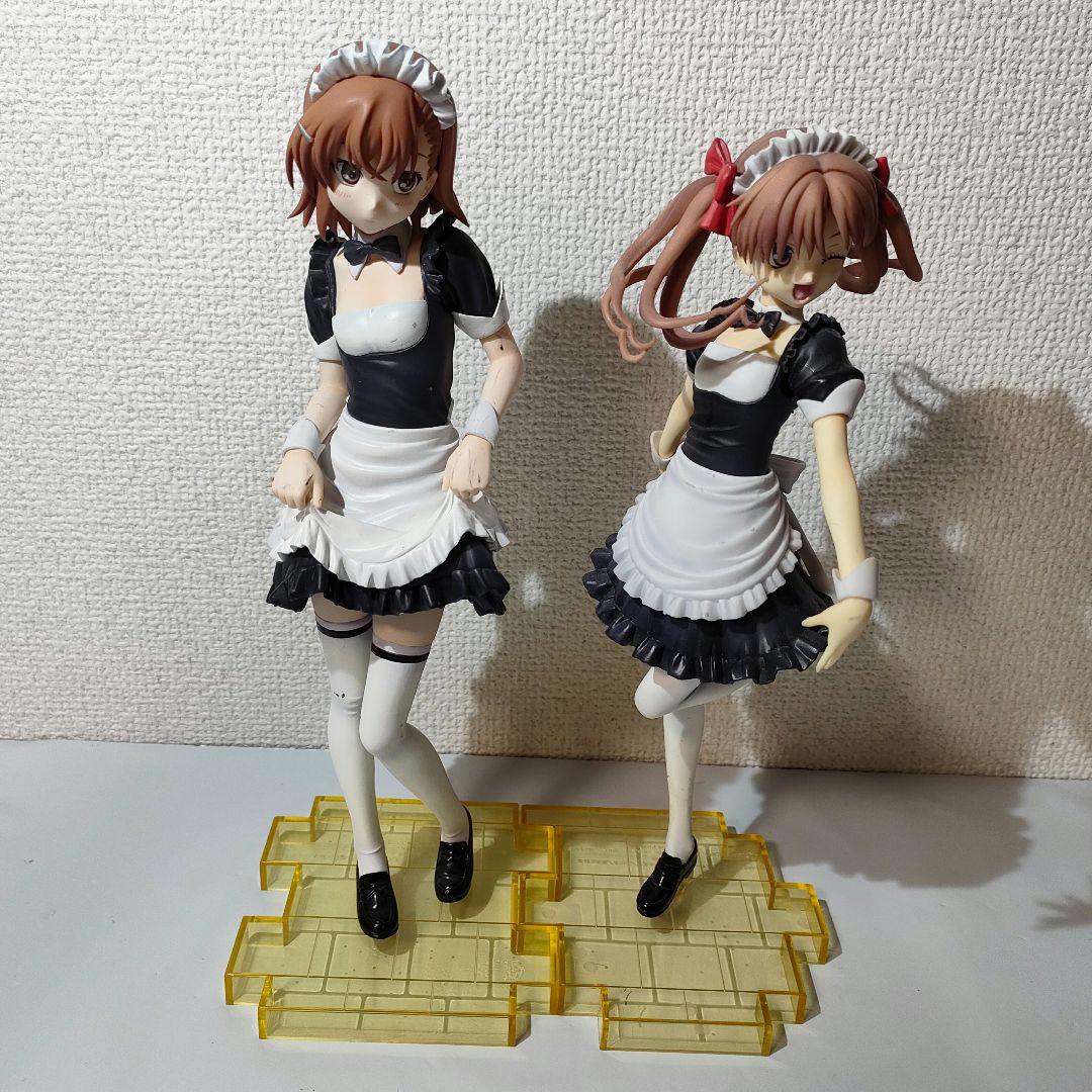 ☆　コトブキヤ　とある科学の超電磁砲フィギュア　御坂美琴　白井黒子　メイド　☆