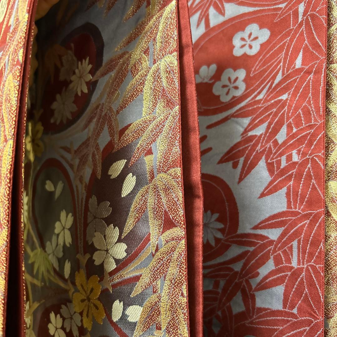 振袖と袋帯セット　絹　丸昌