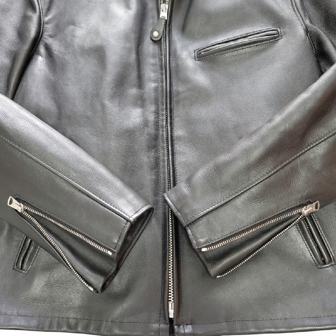 極美品/新型 schott ライダースジャケット　641 本革　黒　米国製　40