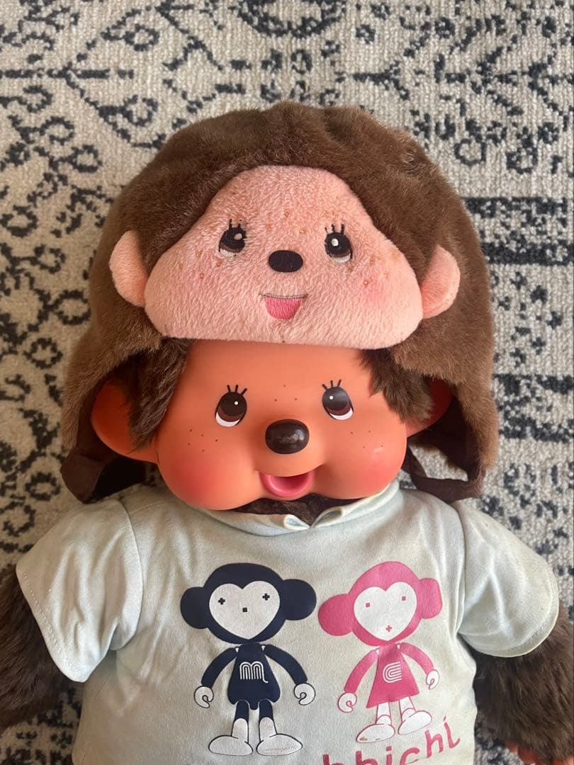 モンチッチ ぬいぐるみ 帽子付き 約40cm