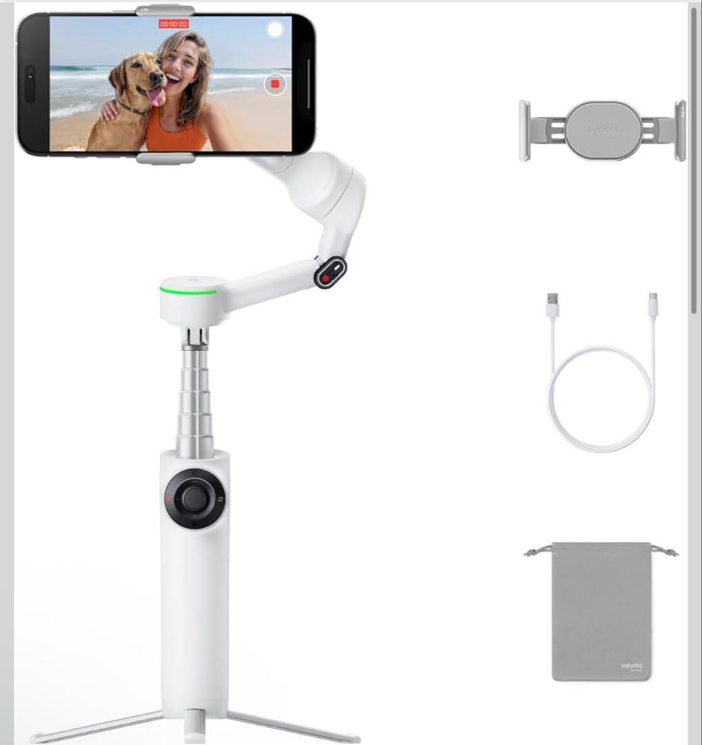 insta 360 flow 2 pro スマホ ジンバル サミットホワイト