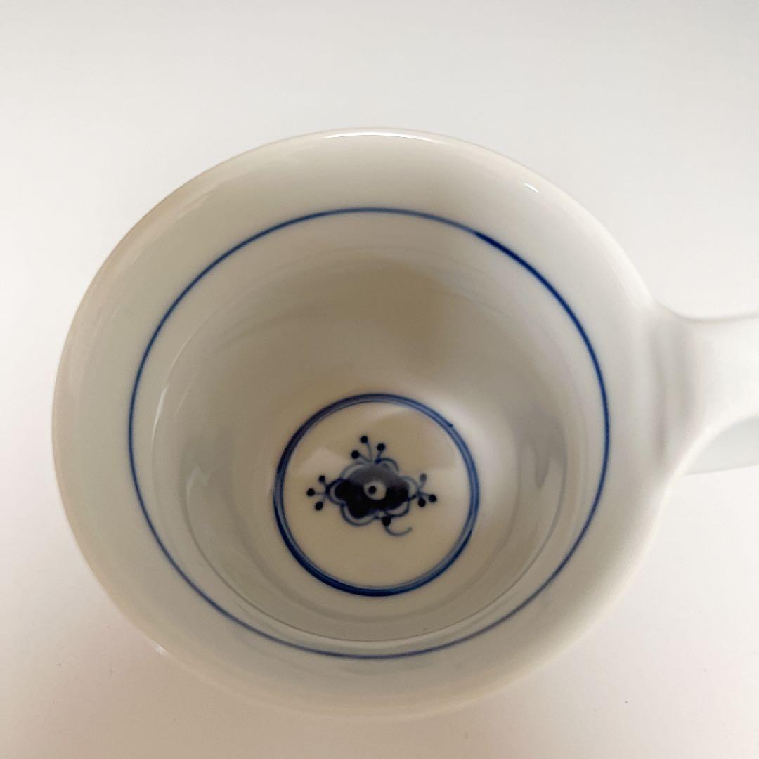ブルーフルーテッド プレイン ハイハンドルカップ&ソーサー ②
