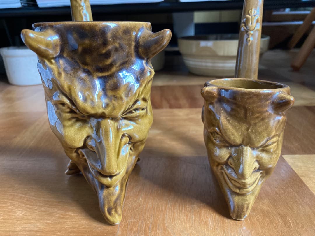 ビンテージ デビル パイプ 置物 オブジェ ロシア NEIGHBORHOOD