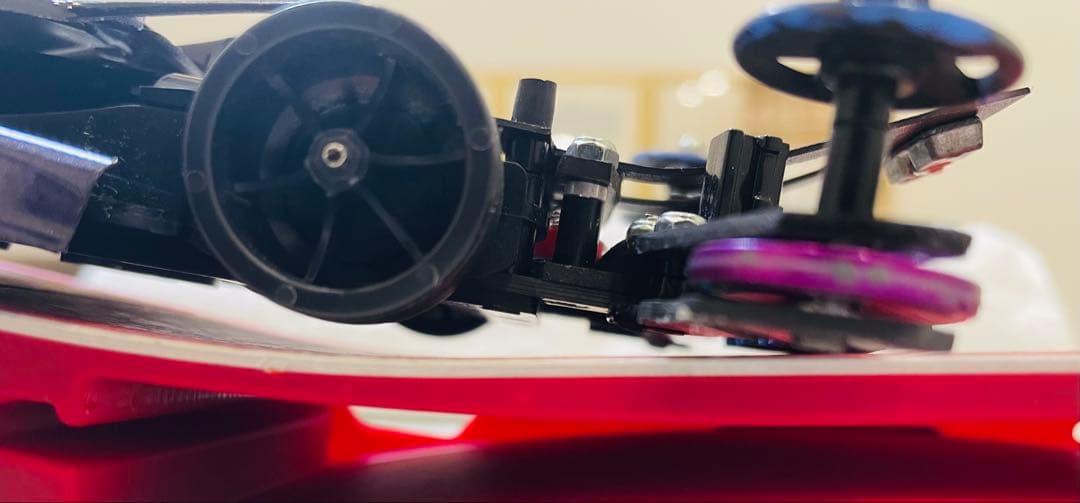 ミニ四駆　ＭＥシャーシ　幅狭２軸ATスラダン １軸アンカー